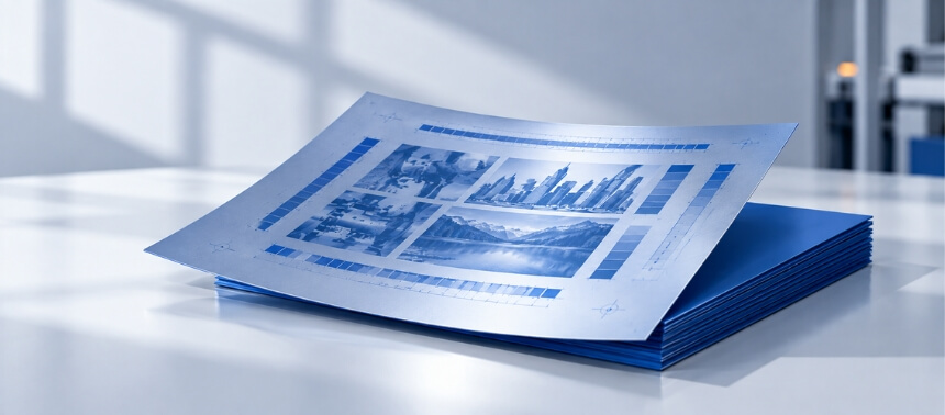 CTP printing plate prepared for detailed plate imaging